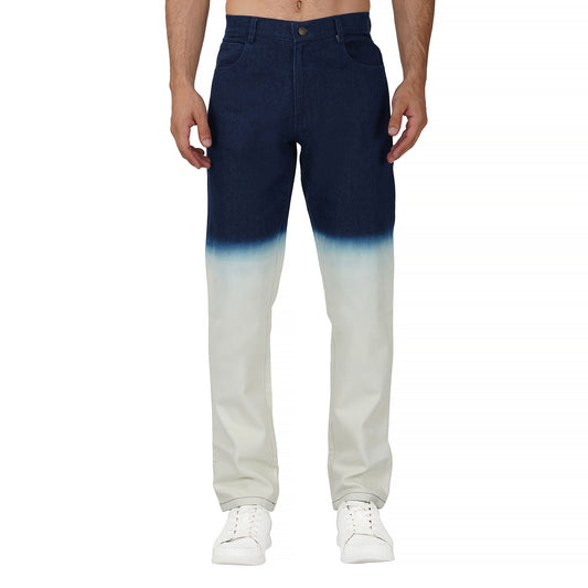 SLAY. Men's Blue White Ombre Denim Jeans