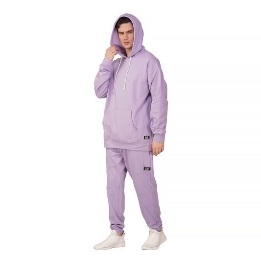 SLAY. Men's Lavender Oversized Drop Shoulder Hoodie & Joggers Co-ord Set