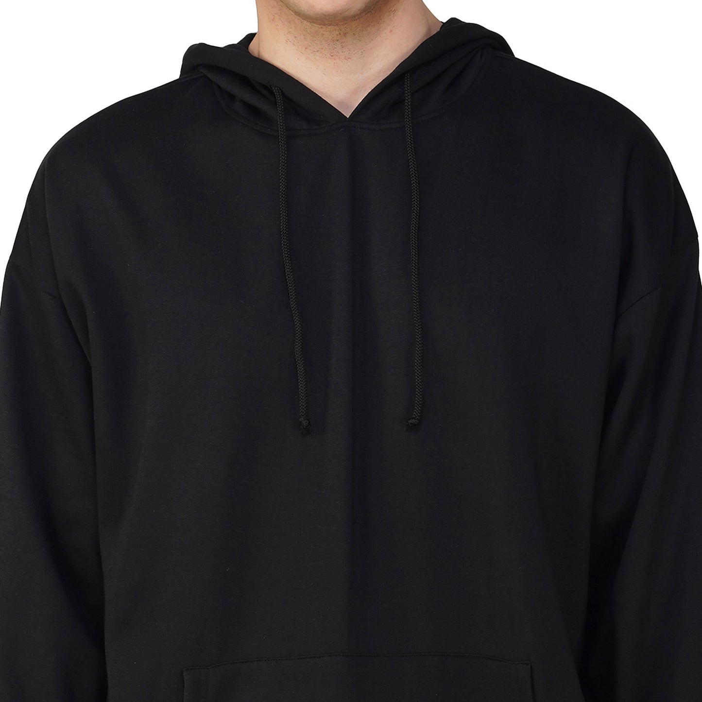 SLAY. Men's Black Oversized Drop Shoulder Hoodie