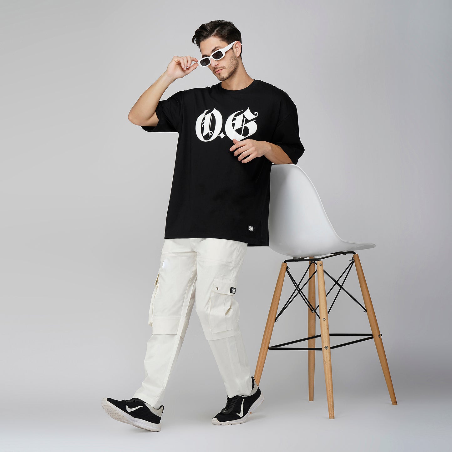 SLAY. Men's O.G "Original Gangster" Oversized Drop Shoulder T Shirt