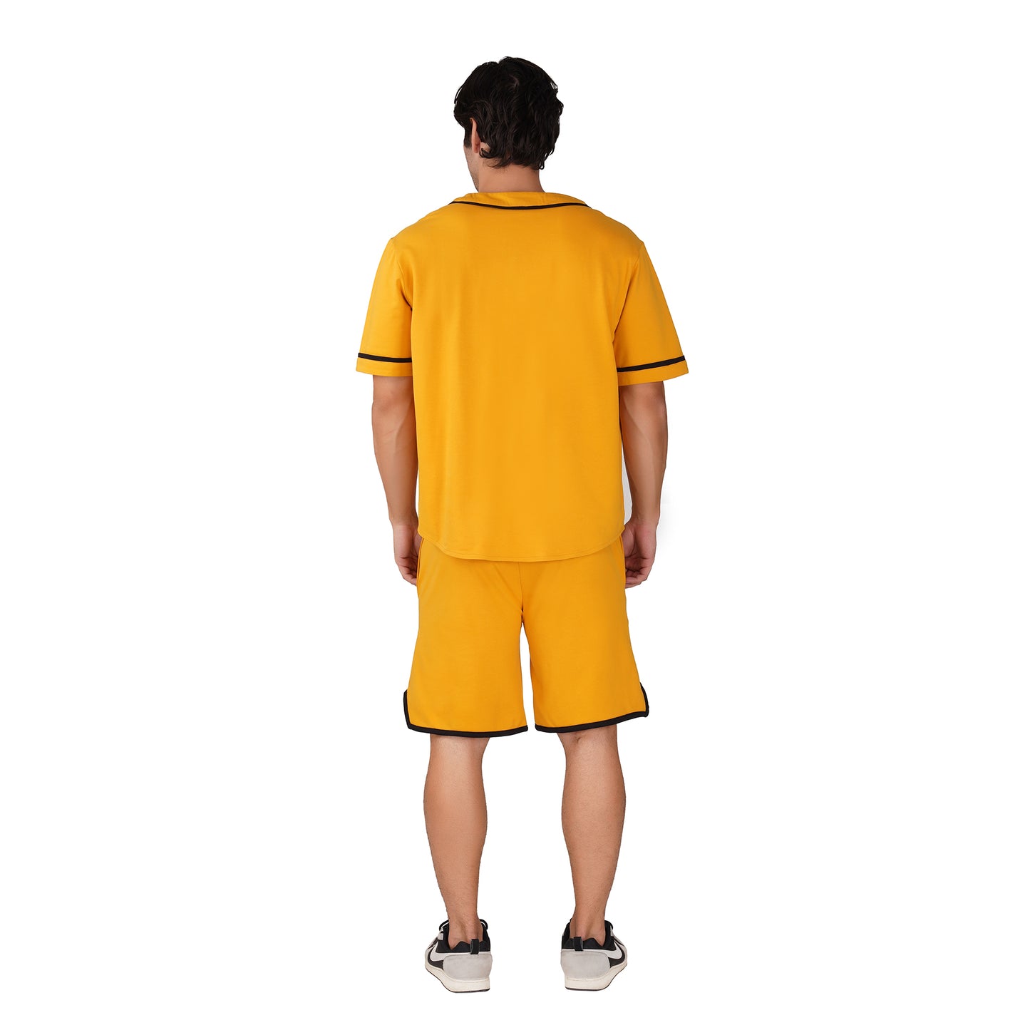 SLAY. Men's Yellow Varsity Co-ord Set