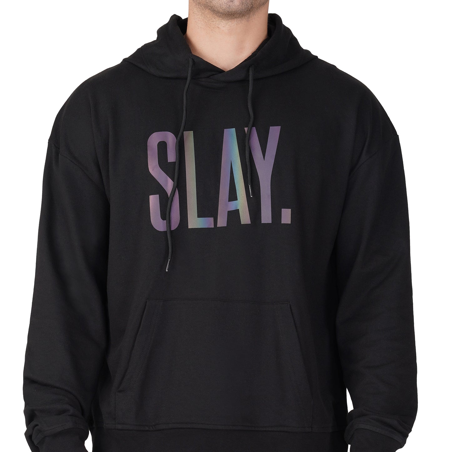 SLAY. Men's Limited Edition Reflective Glow in Dark Black Tracksuit