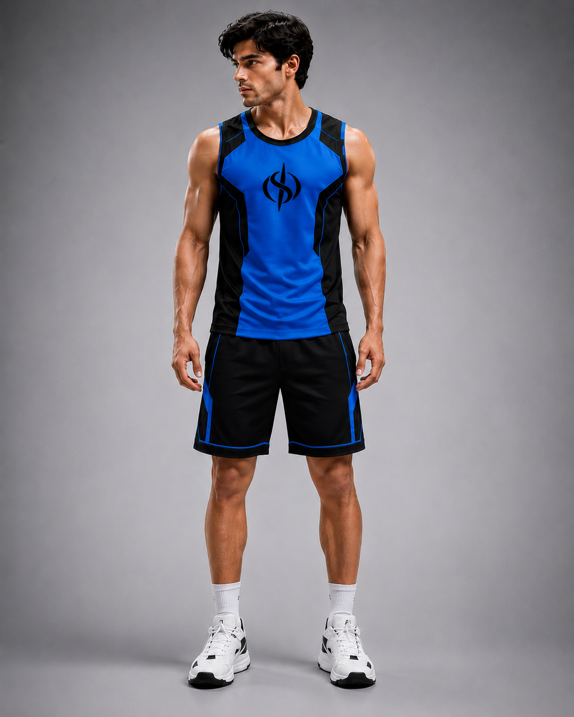 SLAY. Men's Neon Orange Athleisure Performance Set