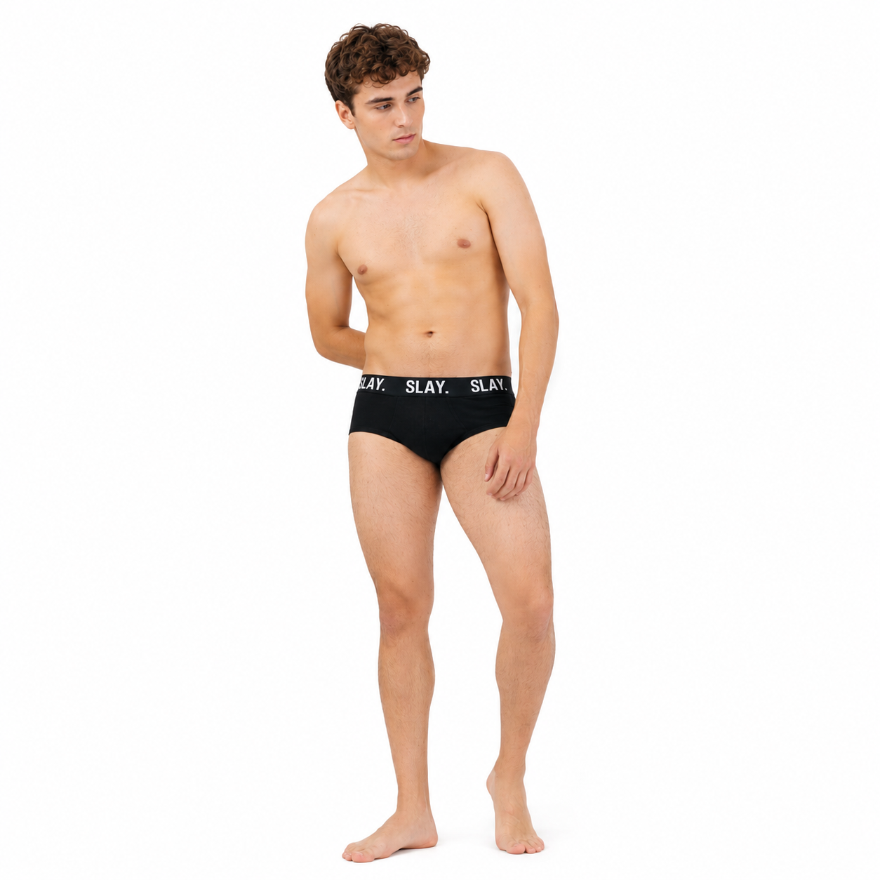 SLAY. Men's Black Underwear Cotton Briefs
