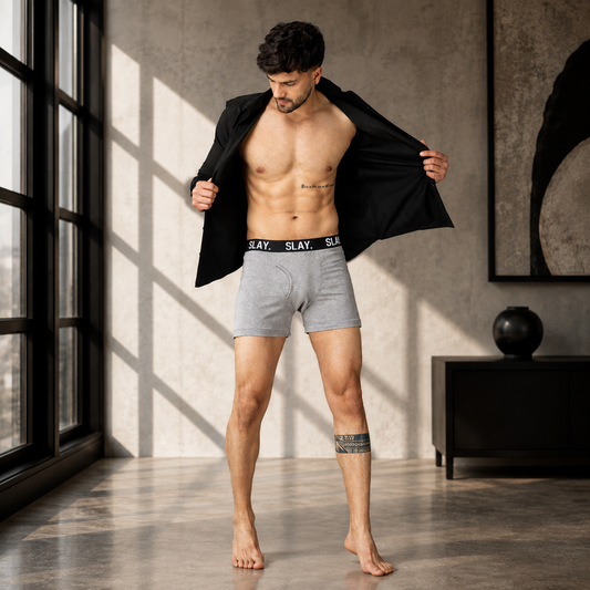 SLAY. Men's Grey Underwear Trunks