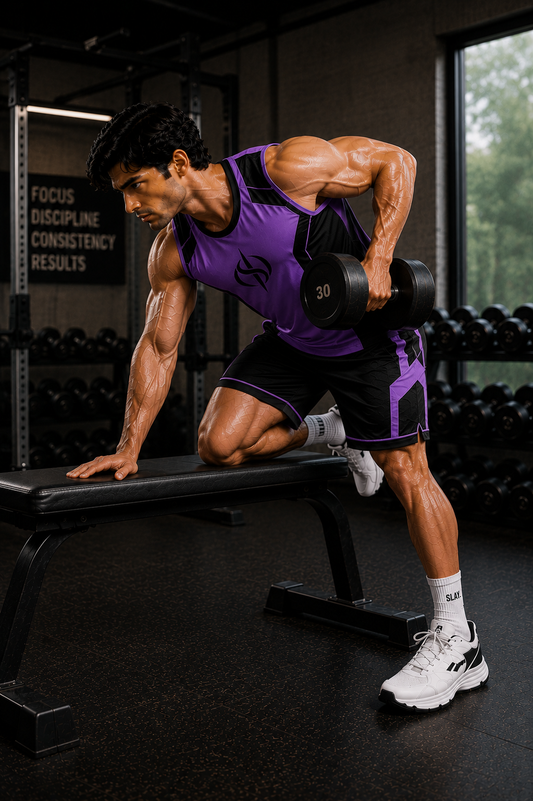 SLAY. Men's Purple Athleisure Performance Set