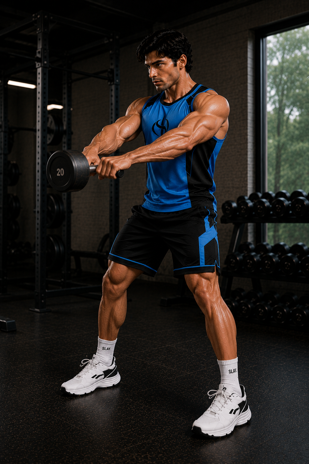 SLAY. Men's Blue Athleisure Performance Set