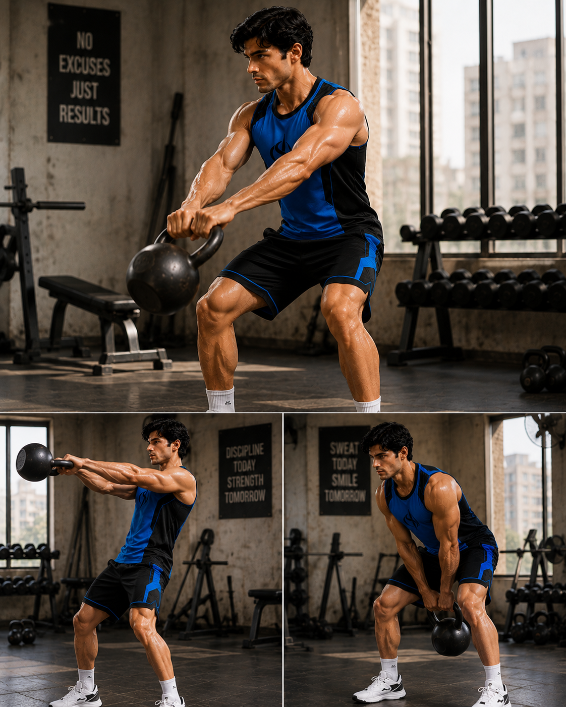 SLAY. Men's Blue Athleisure Performance Set