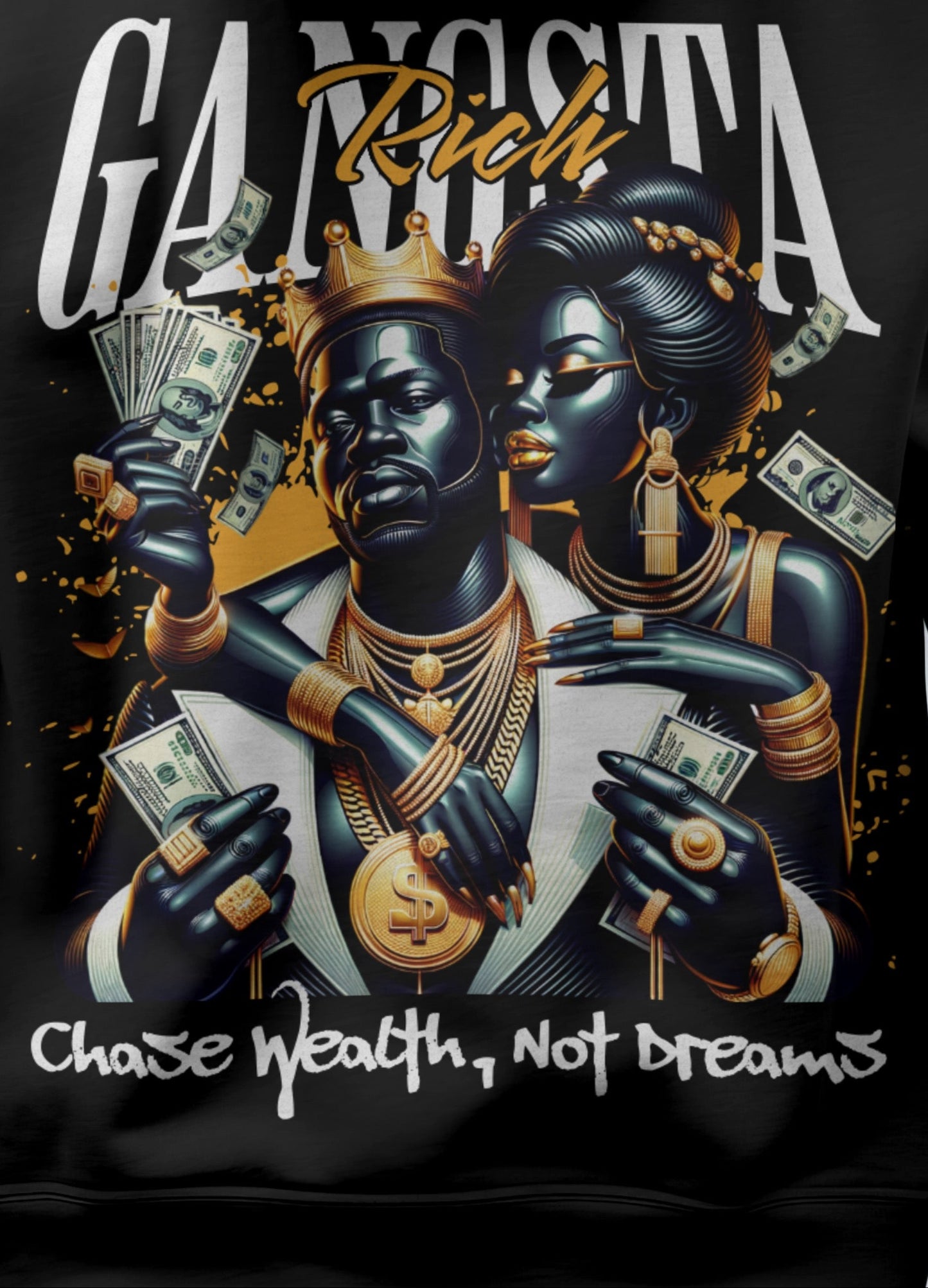 SLAY. Gangsta Rich Oversized Hoodie