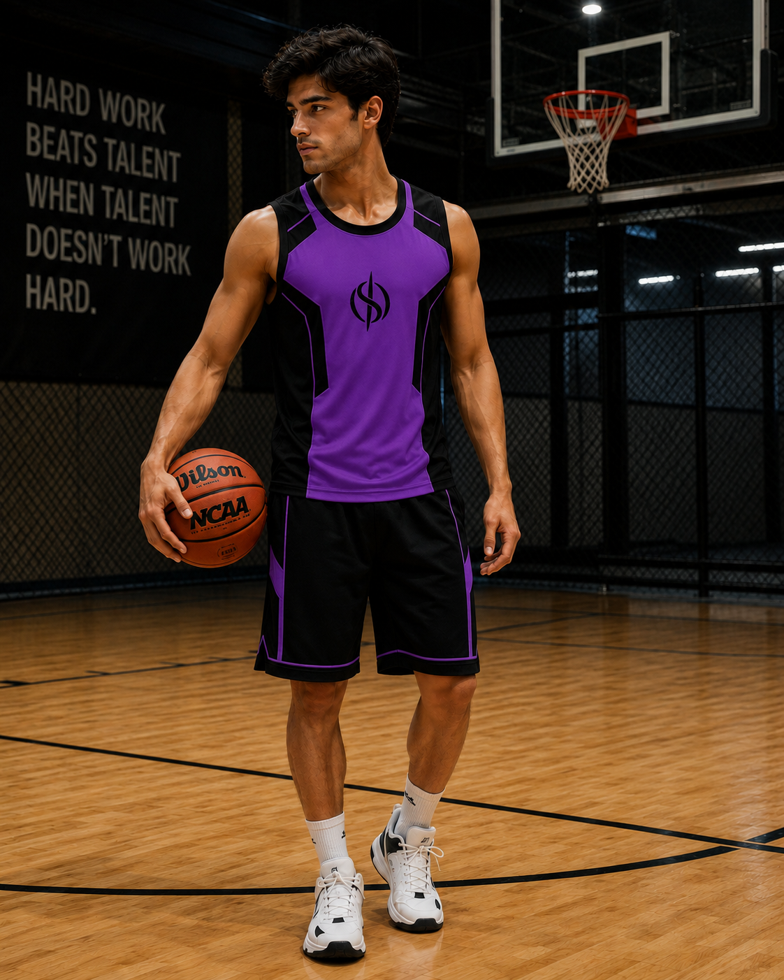 SLAY. Men's Neon Orange Athleisure Performance Set