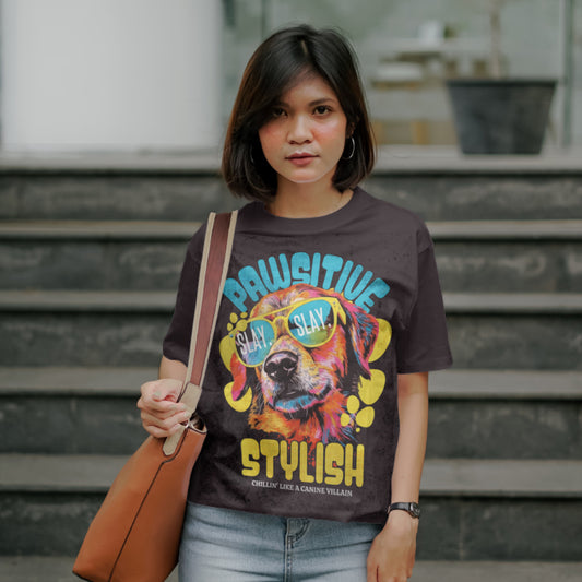 SLAY. Pawsitive Oversized T-Shirt