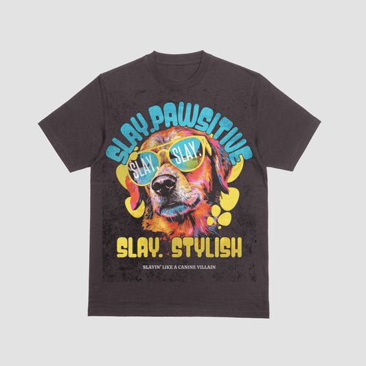 SLAY. Pawsitive Oversized T-Shirt