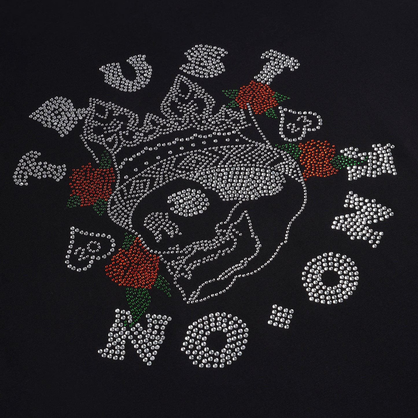 SLAY. Trust No One Crystal Embellised Oversized Hoodie