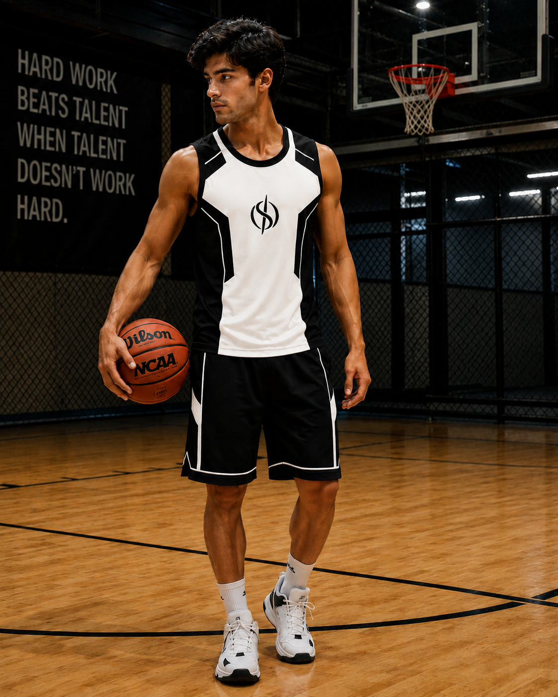 SLAY. Men's Neon Orange Athleisure Performance Set