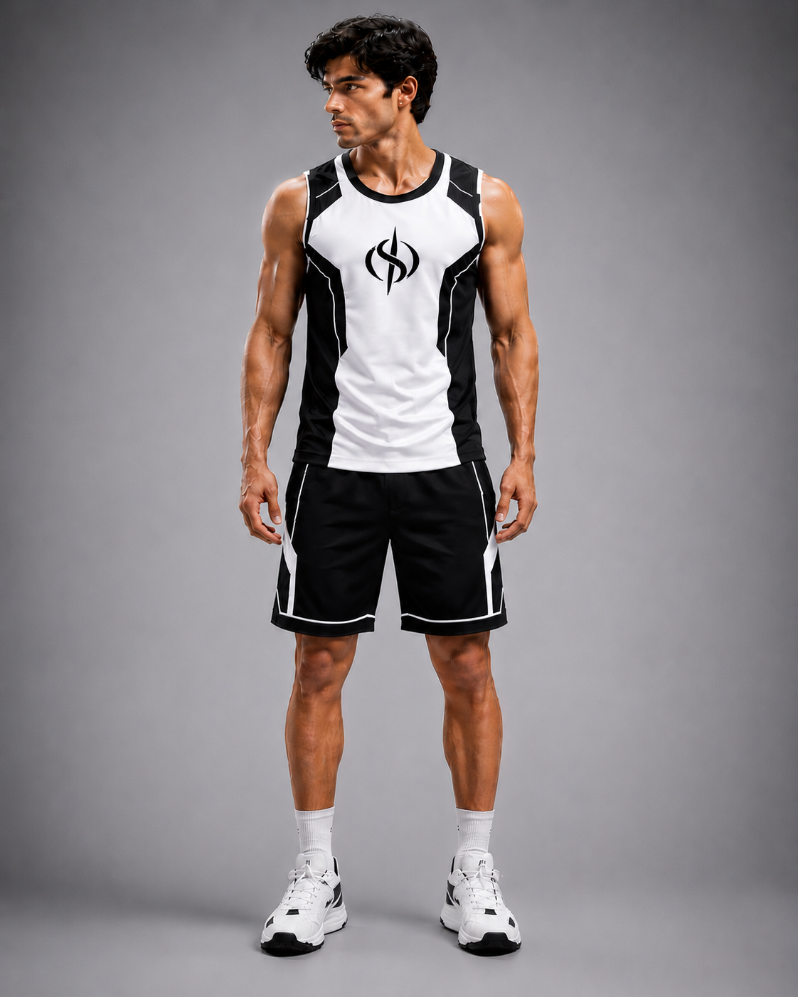 SLAY. Men's Neon Orange Athleisure Performance Set