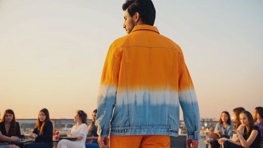 SLAY. Gradient Fire Denim Co-ord Set