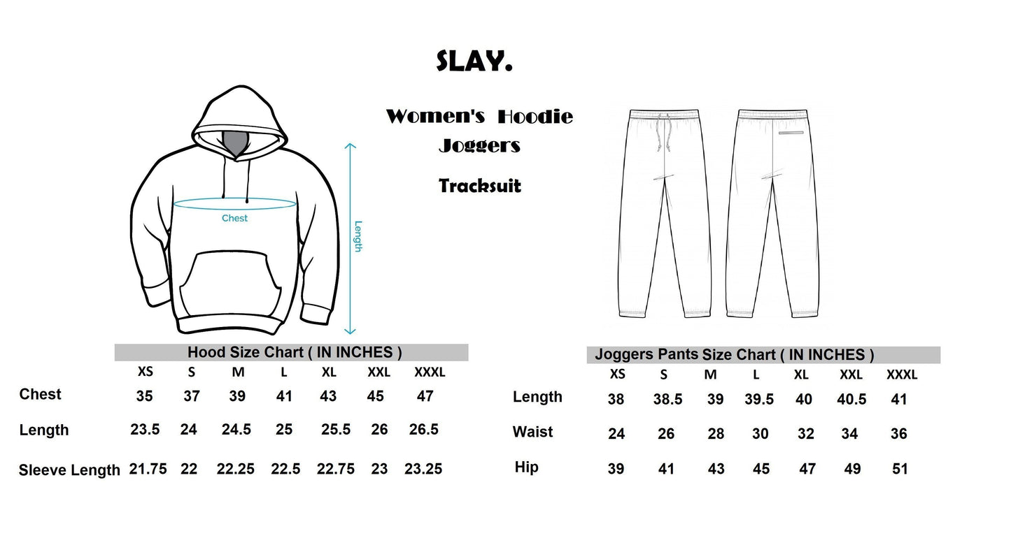 SLAY. Women's Black Oversized Drop Shoulder Hoodie & Joggers Co-ord Set