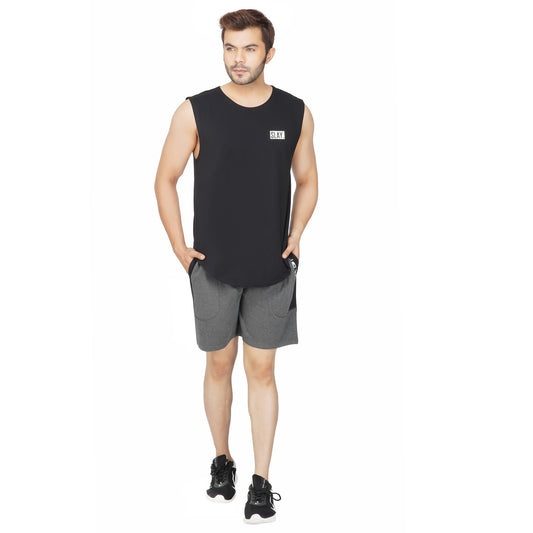 SLAY. Men's Black Sleeveless Dropcut T-shirt-clothing-to-slay.myshopify.com-Sleeveless Dropcut T-shirt