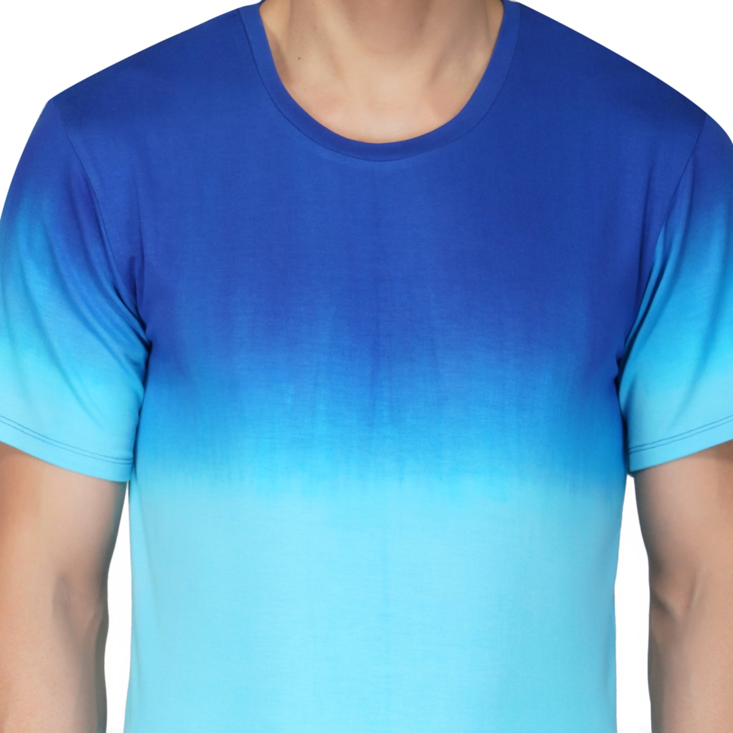 SLAY. Men's Blue to White Ombre T Shirt & Pants Co-ord Set