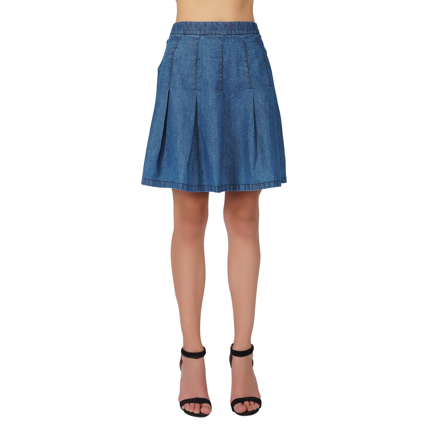 SLAY. Women's Washed Denim Skirt