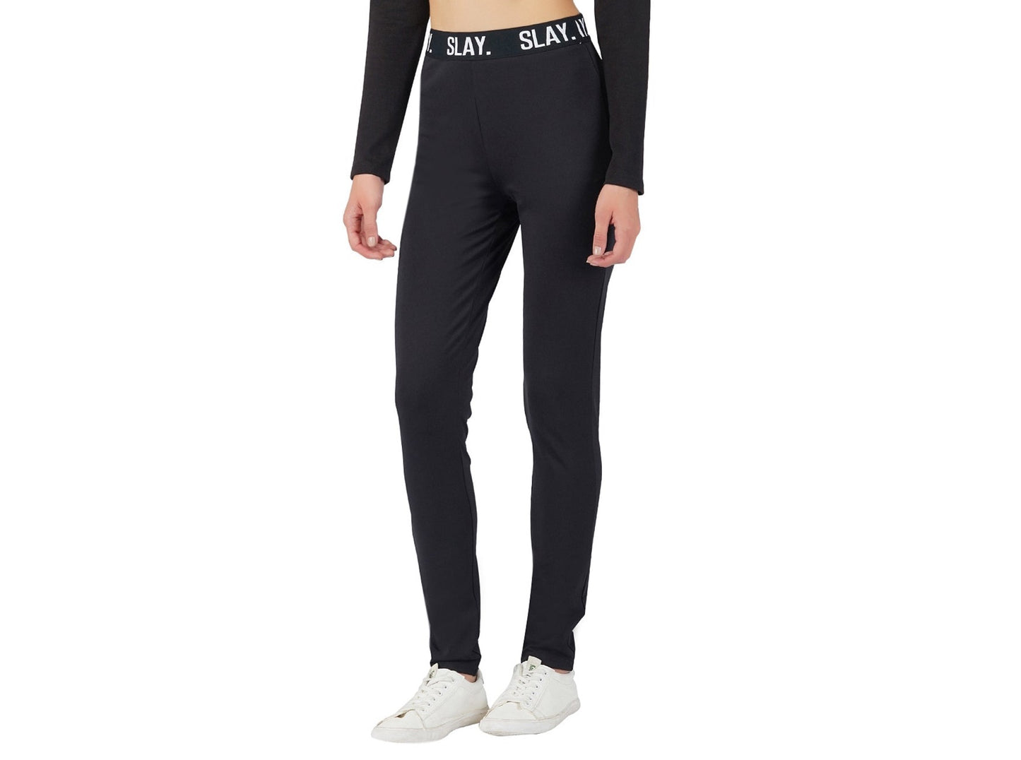 SLAY. Women's Black Activewear Jogger Pants