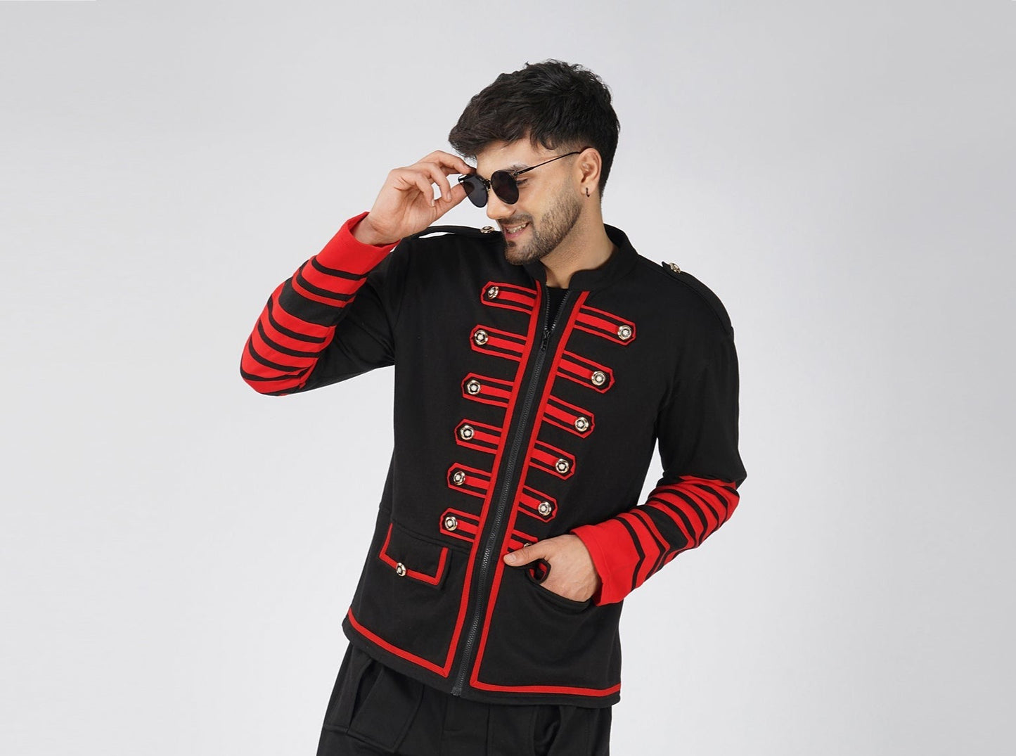 SLAY. Men's Gothic Steampunk Military Parade Casanova Jacket Cardigan Tunic Rock Army Outwear