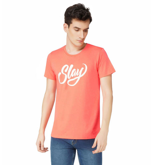 SLAY. Sport Men's Printed Neon Pink T-shirt-clothing-to-slay.myshopify.com-T-Shirt