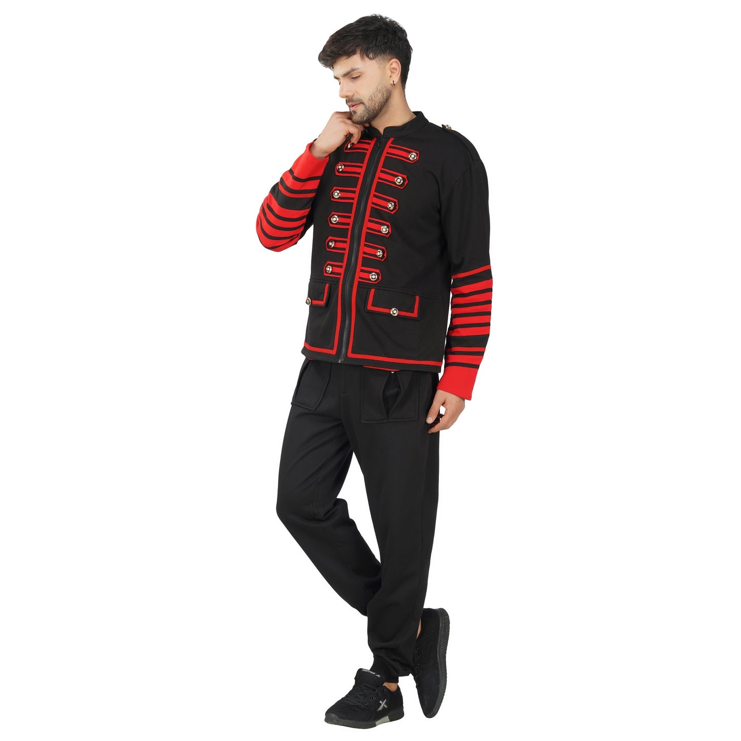 SLAY. Men's Gothic Steampunk Military Parade Casanova Jacket Cardigan Tunic Rock Army Outwear