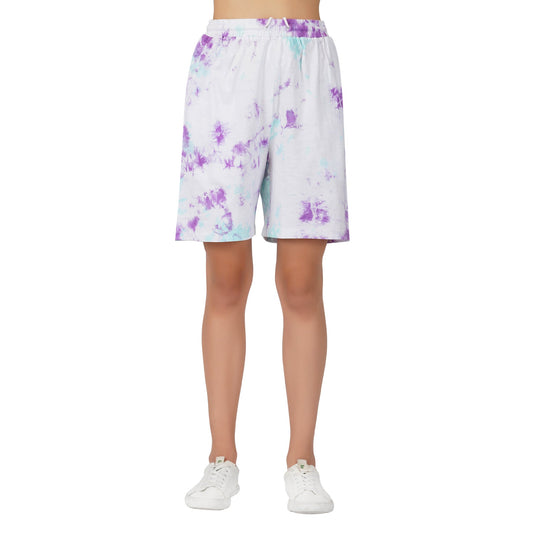 SLAY. Women's Oversized Tie Dye Shorts