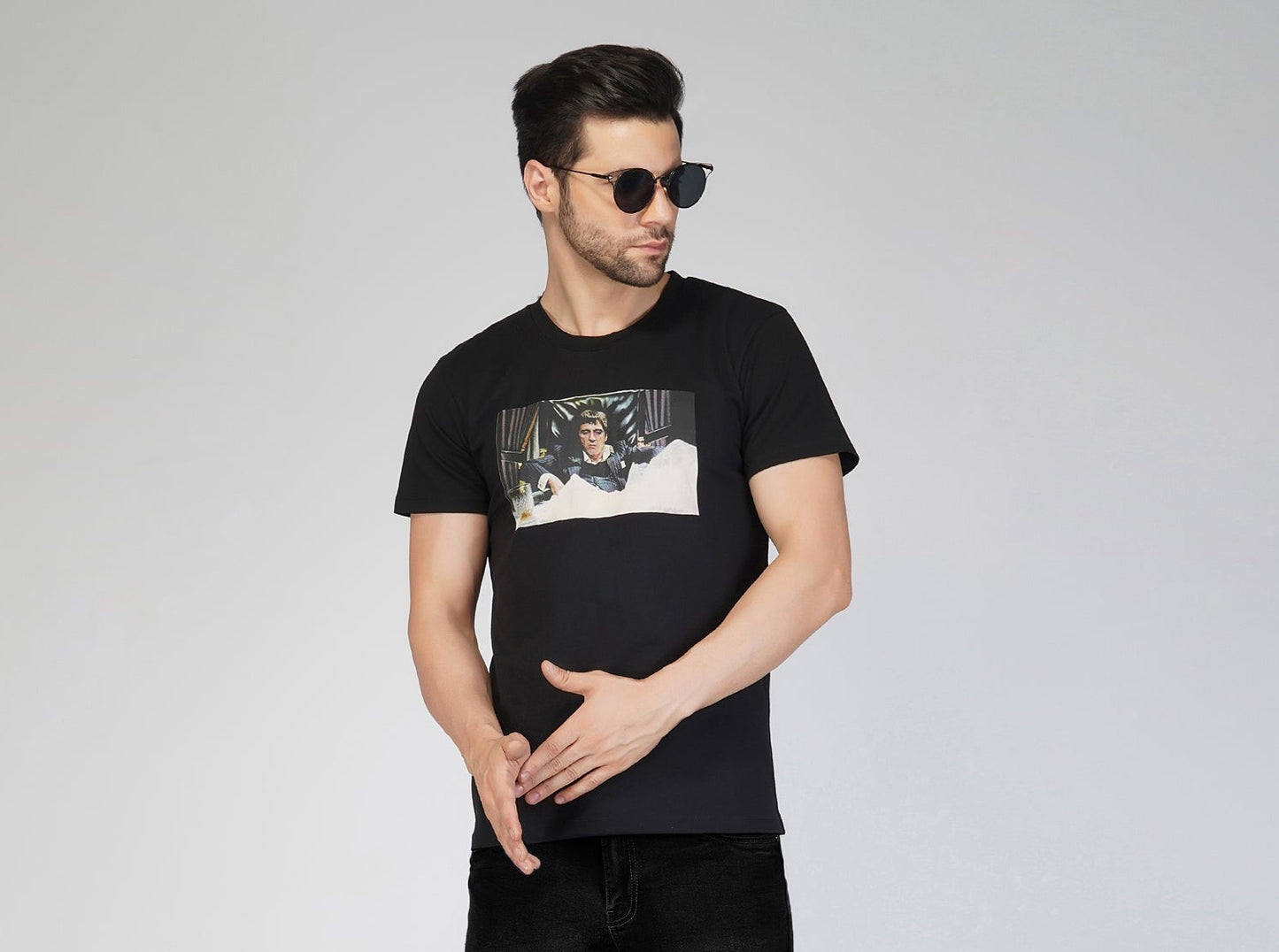 SLAY. Men's Limited Edition Black Scarface T-shirt "G Shirt"