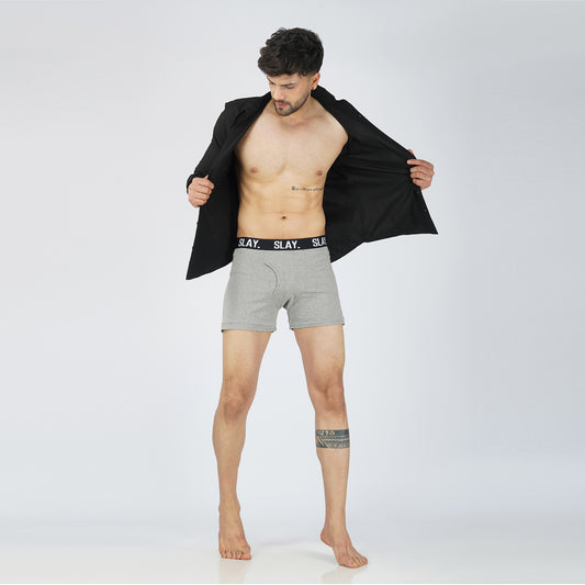 SLAY. Men's Grey Underwear Trunks