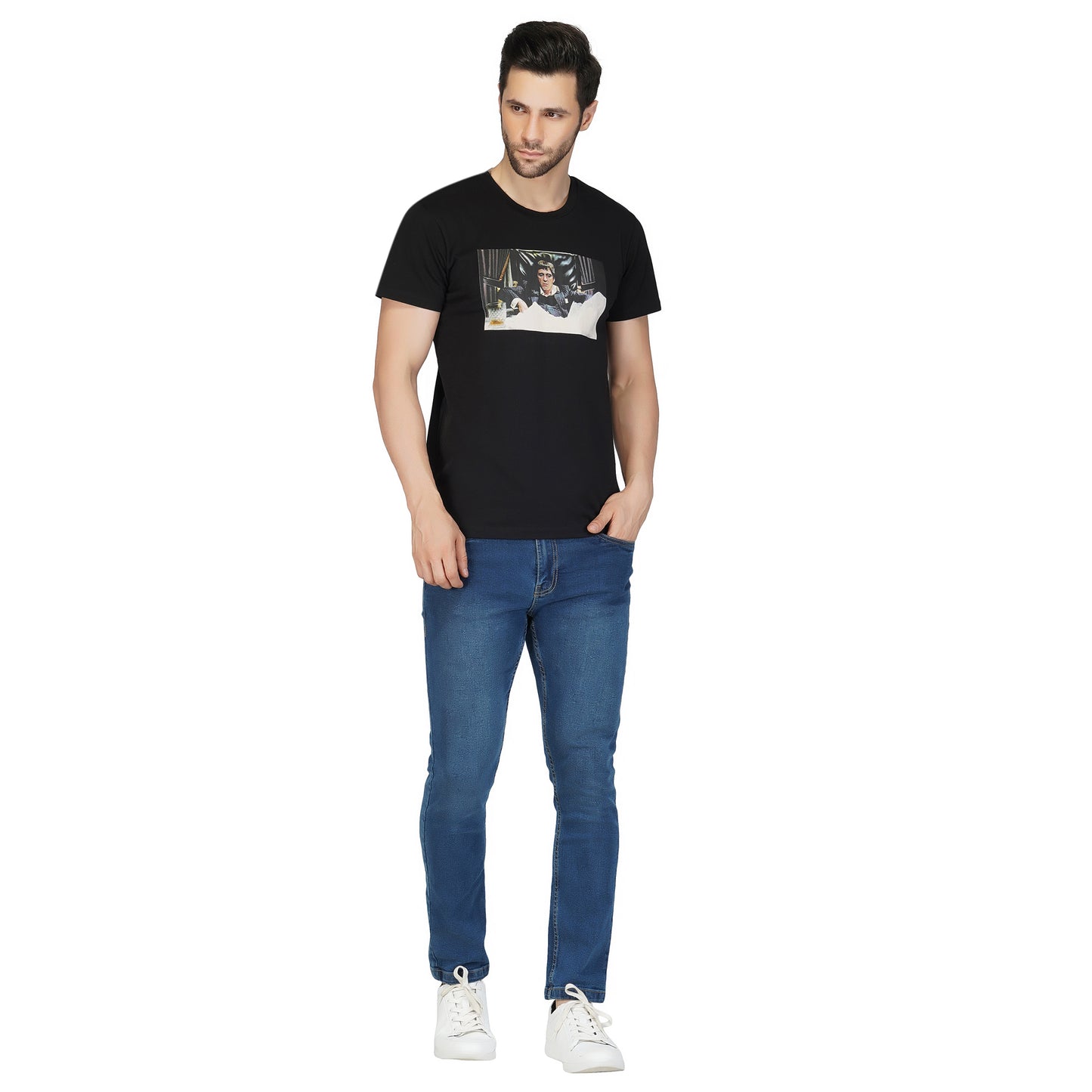 SLAY. Men's Limited Edition Black Scarface T-shirt "G Shirt"