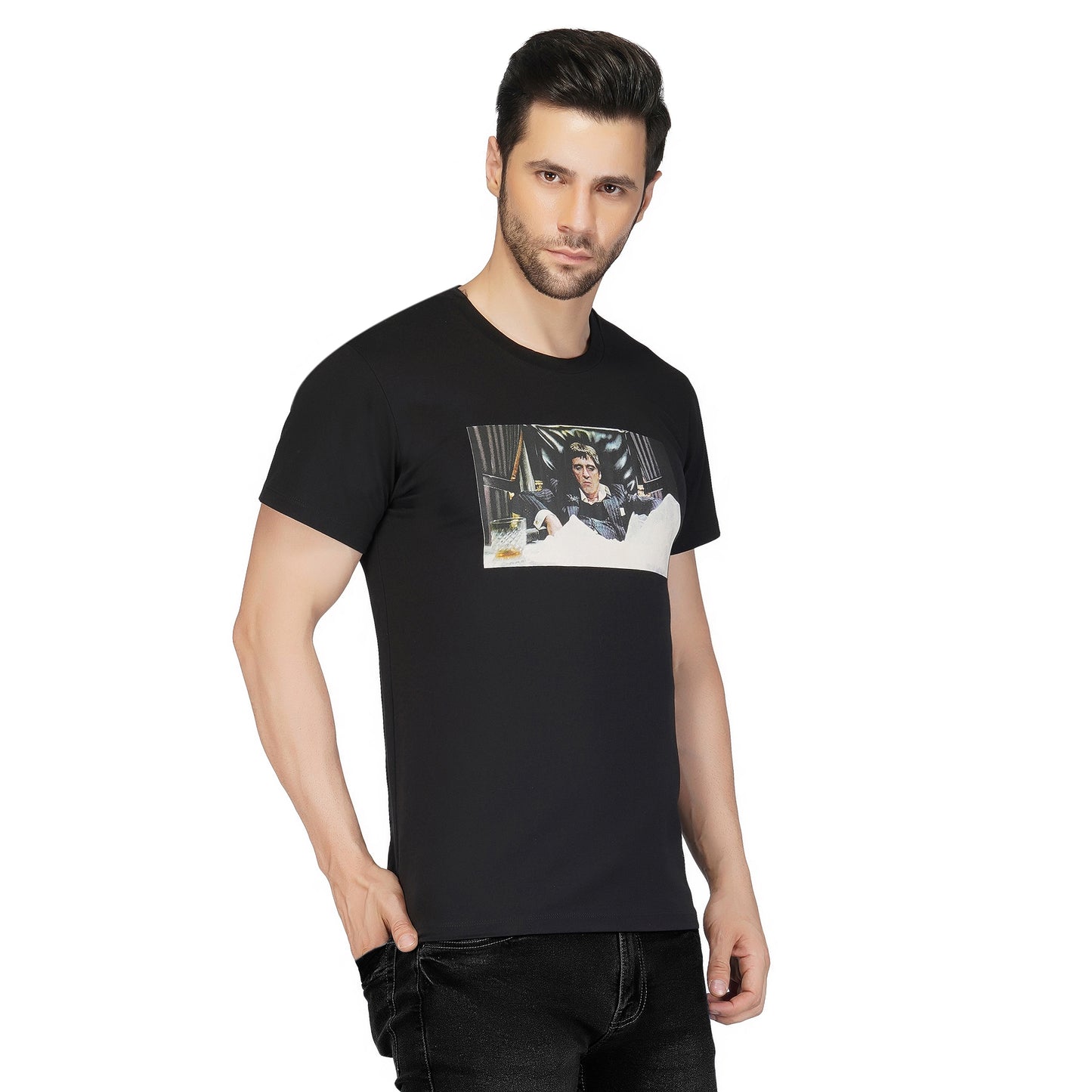 SLAY. Men's Limited Edition Black Scarface T-shirt "G Shirt"