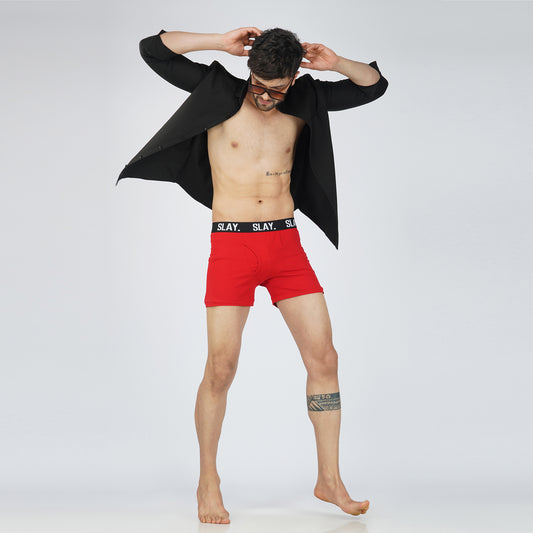 SLAY. Men's Red Underwear Trunks