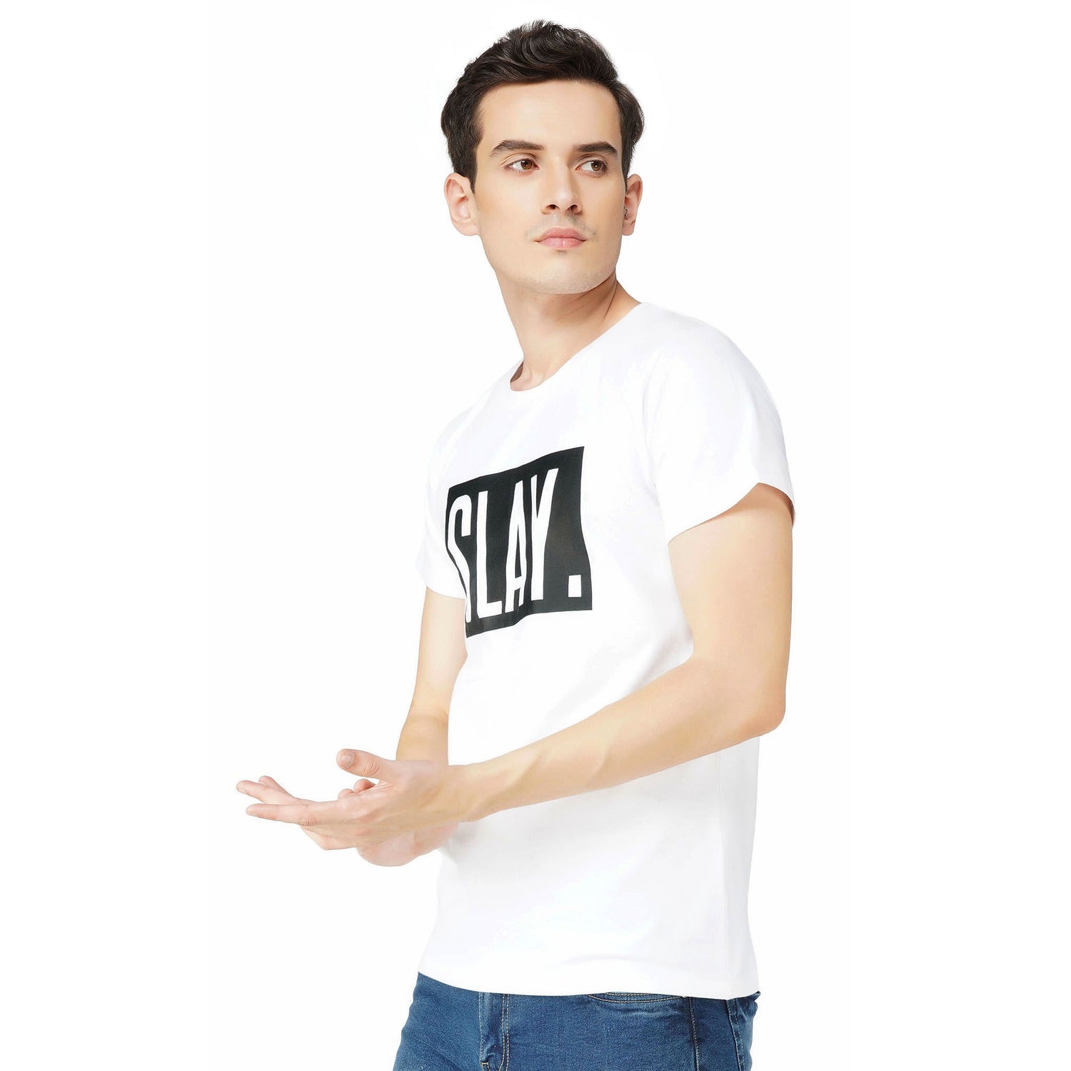 SLAY. Men's Premium Printed White T-shirt-clothing-to-slay.myshopify.com-T-Shirt