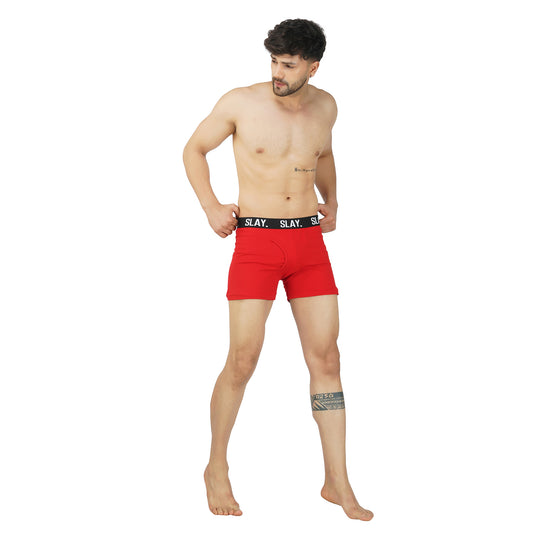 SLAY. Men's Red Underwear Trunks