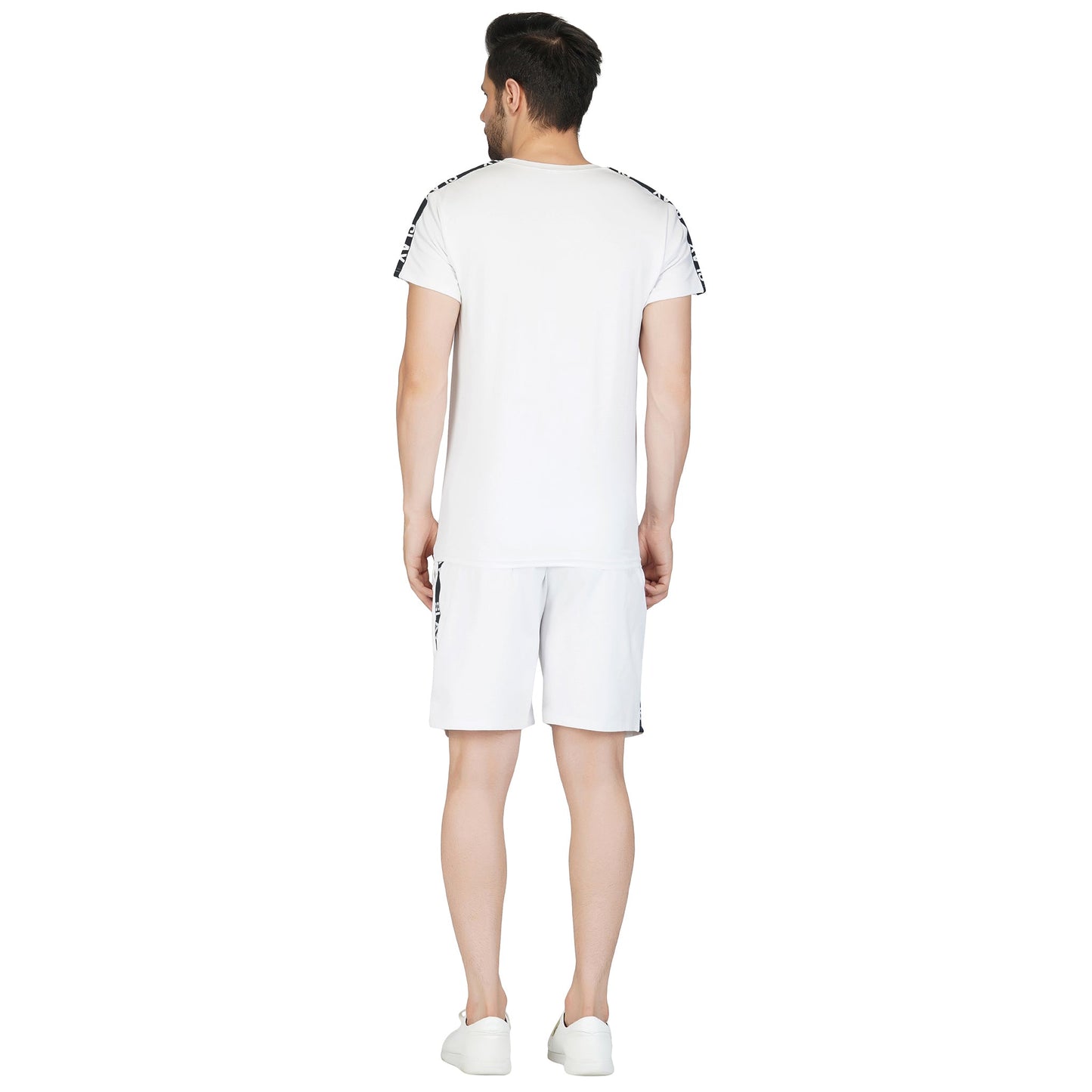 SLAY. Men's White Shorts(4 way Stretch Fabric)