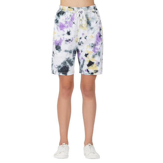 SLAY. Women's Oversized Tie Dye Shorts