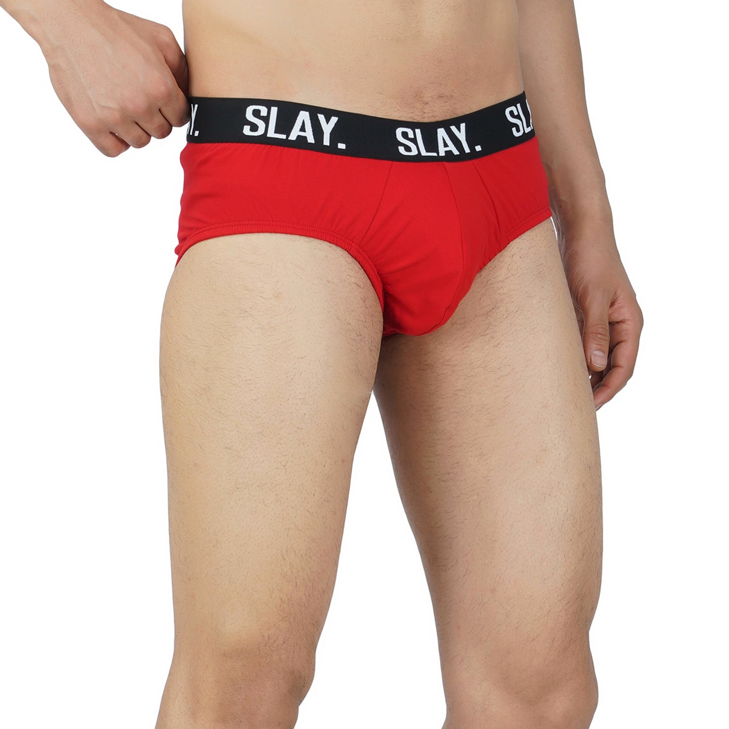 SLAY. Men's Red Underwear Cotton Briefs