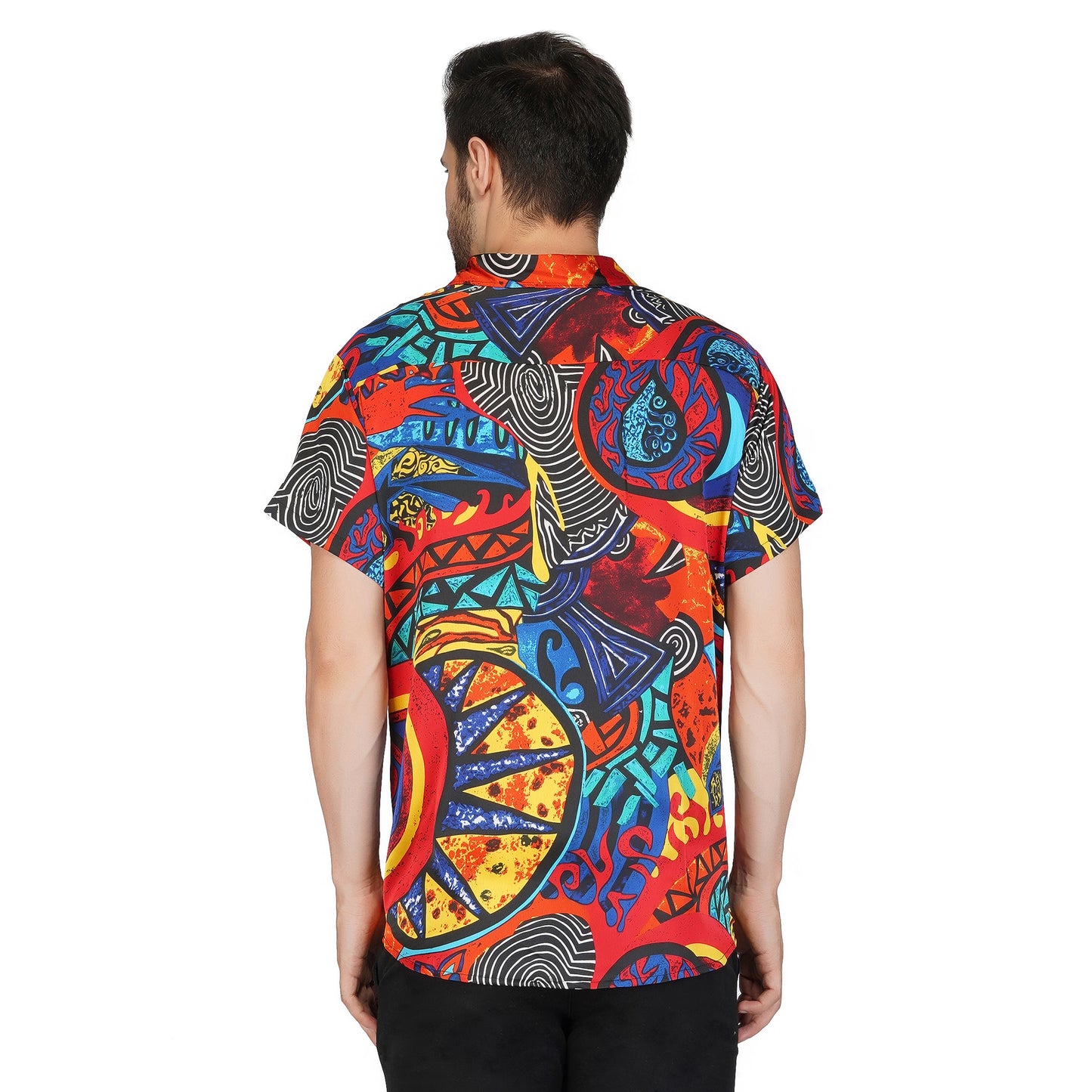 SLAY. Men's Abstract Print Designer Shirt