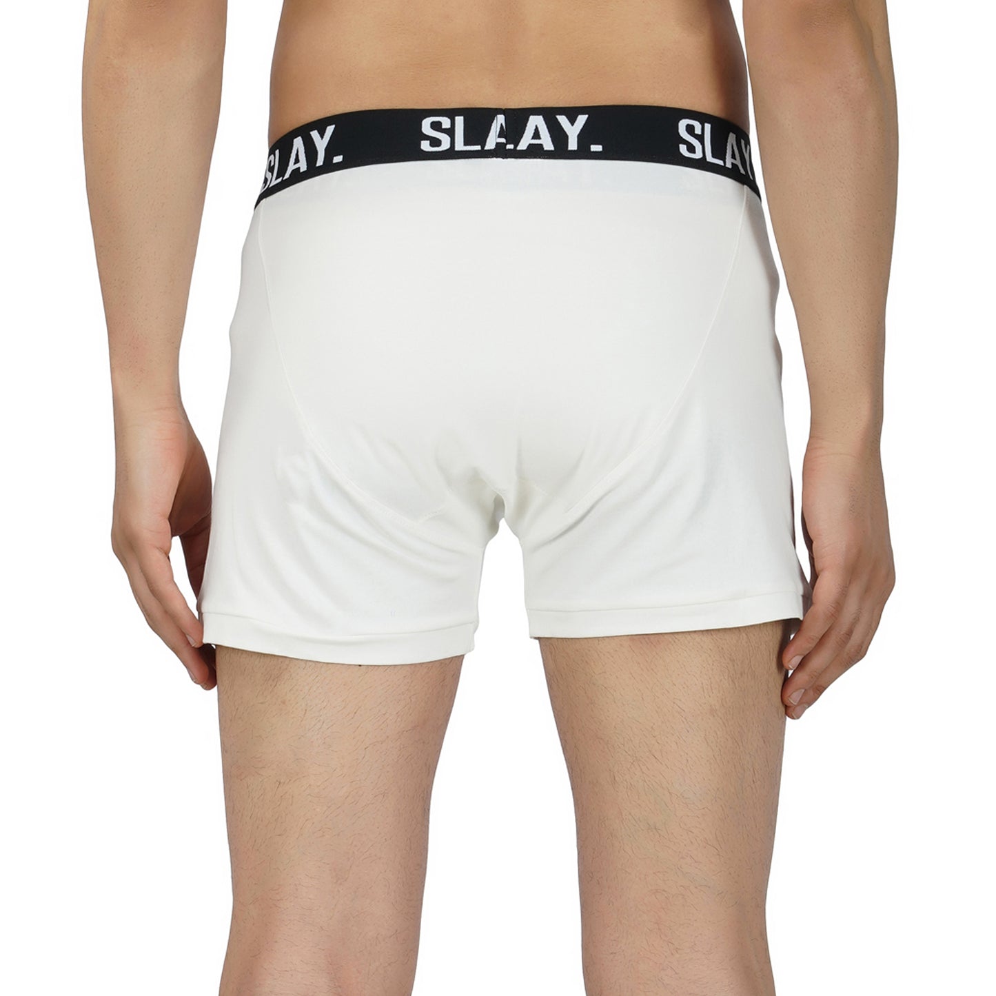 SLAY. Men's White Underwear Trunks