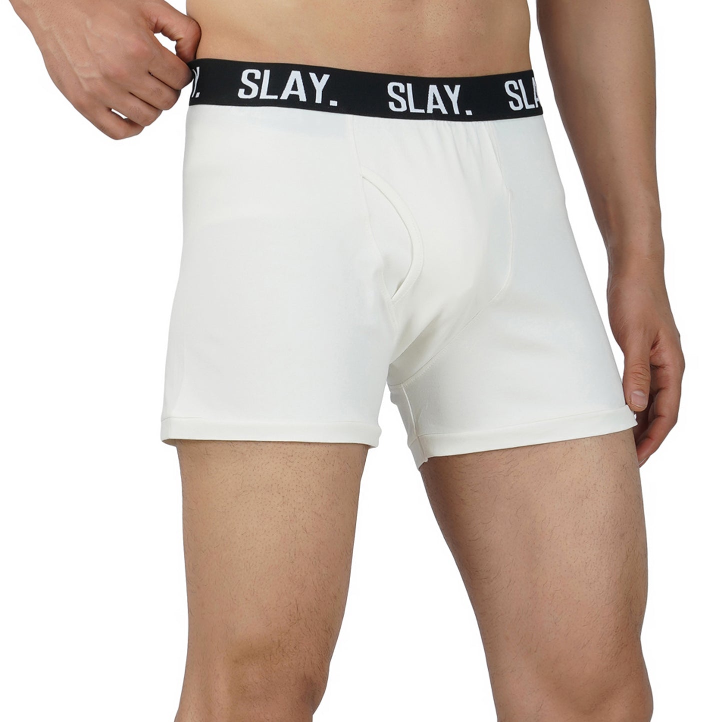 SLAY. Men's White Underwear Trunks