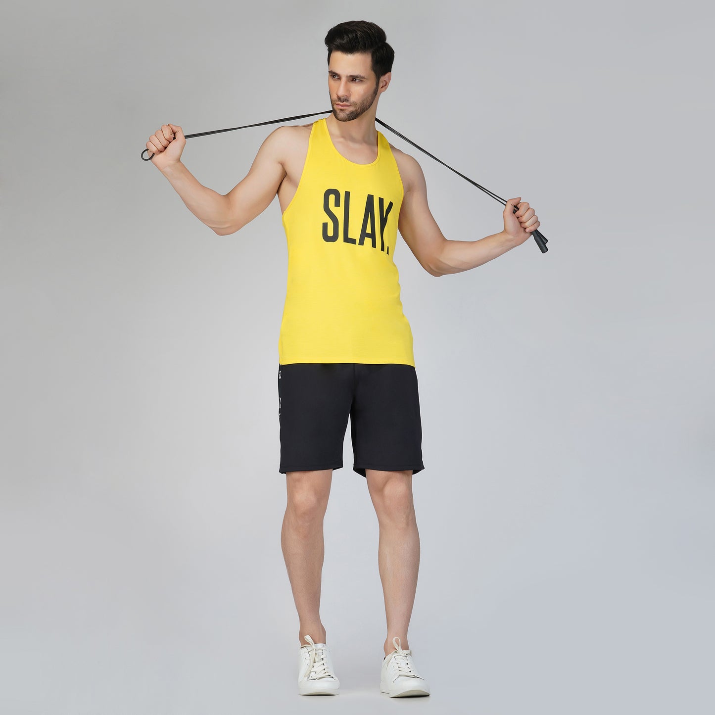 SLAY. Men's Yellow Gym Vest