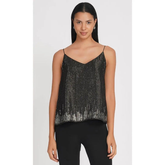 SLAY. Lurex Sequence Camisole