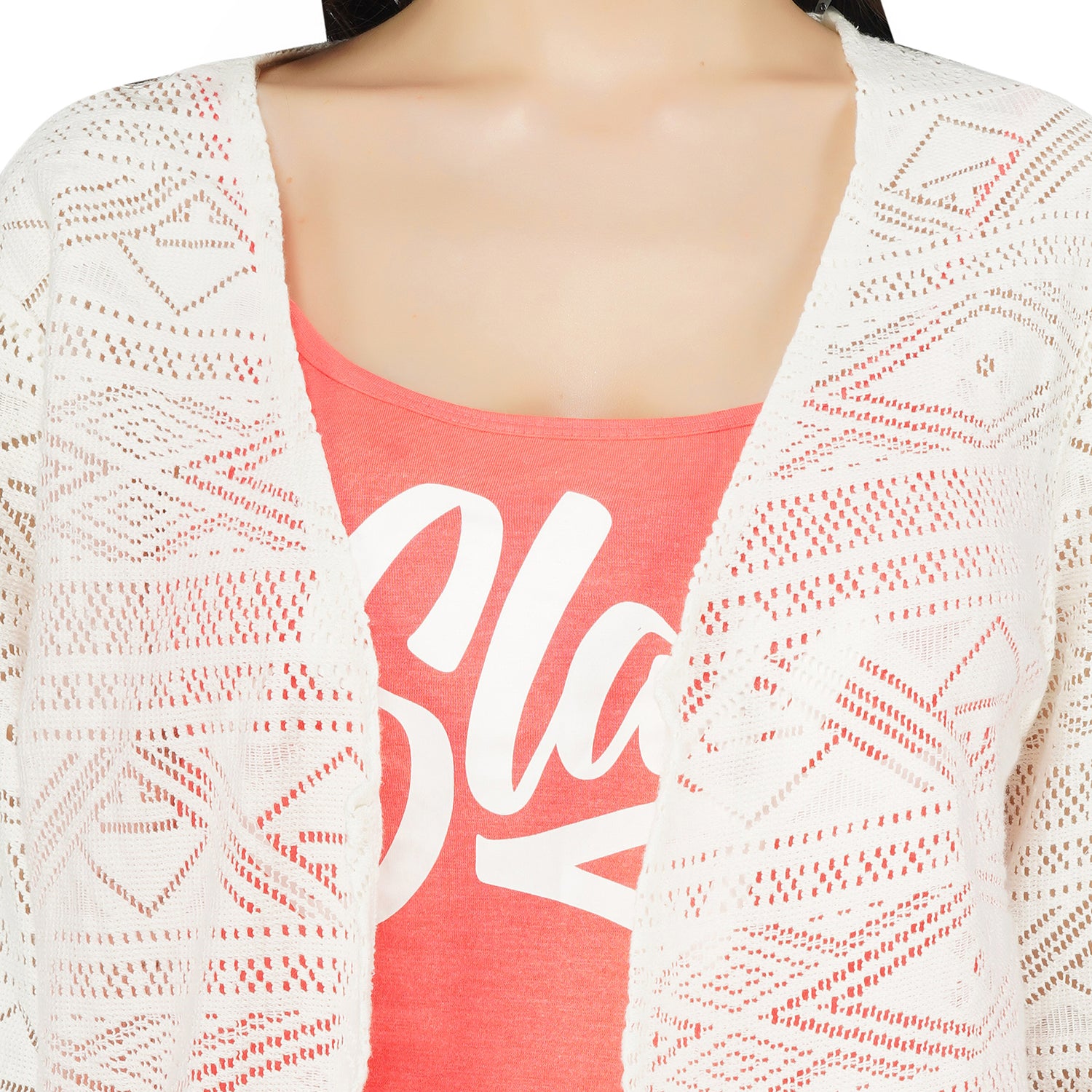 SLAY. Women's White Aztec Design Pullover-clothing-to-slay.myshopify.com-Crop Top