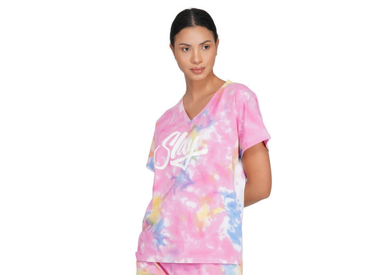 SLAY. Women's Pink Tie Dye T Shirt-clothing-to-slay.myshopify.com-Tracksuit