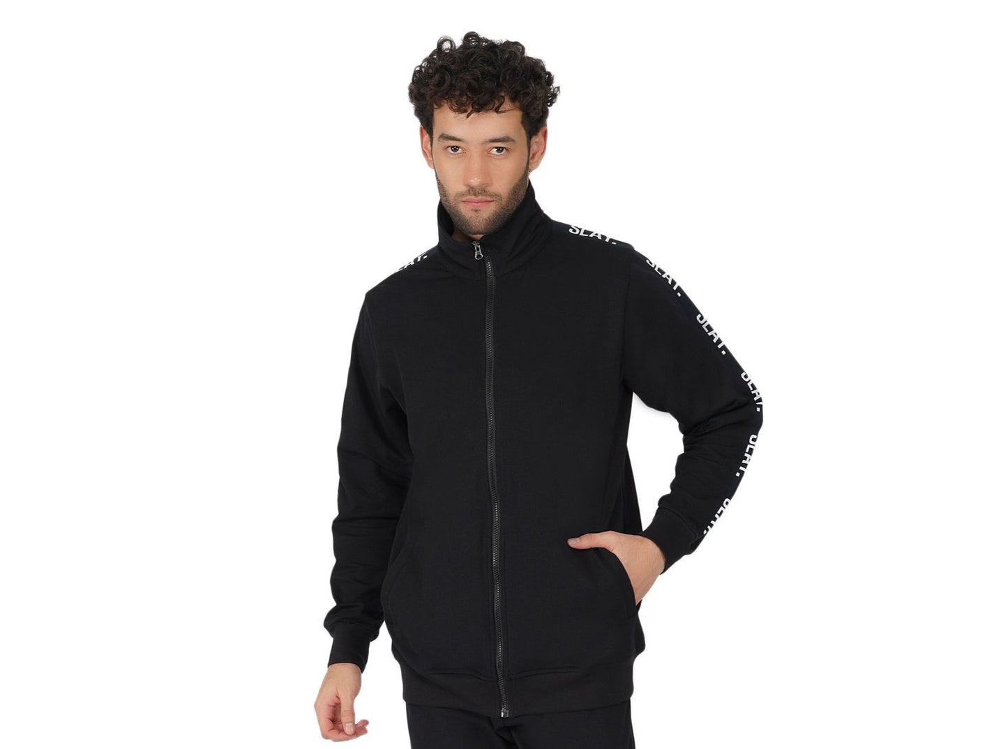 SLAY. Classic Men's Limited Edition Black Bomber Jacket-clothing-to-slay.myshopify.com-Tracksuit