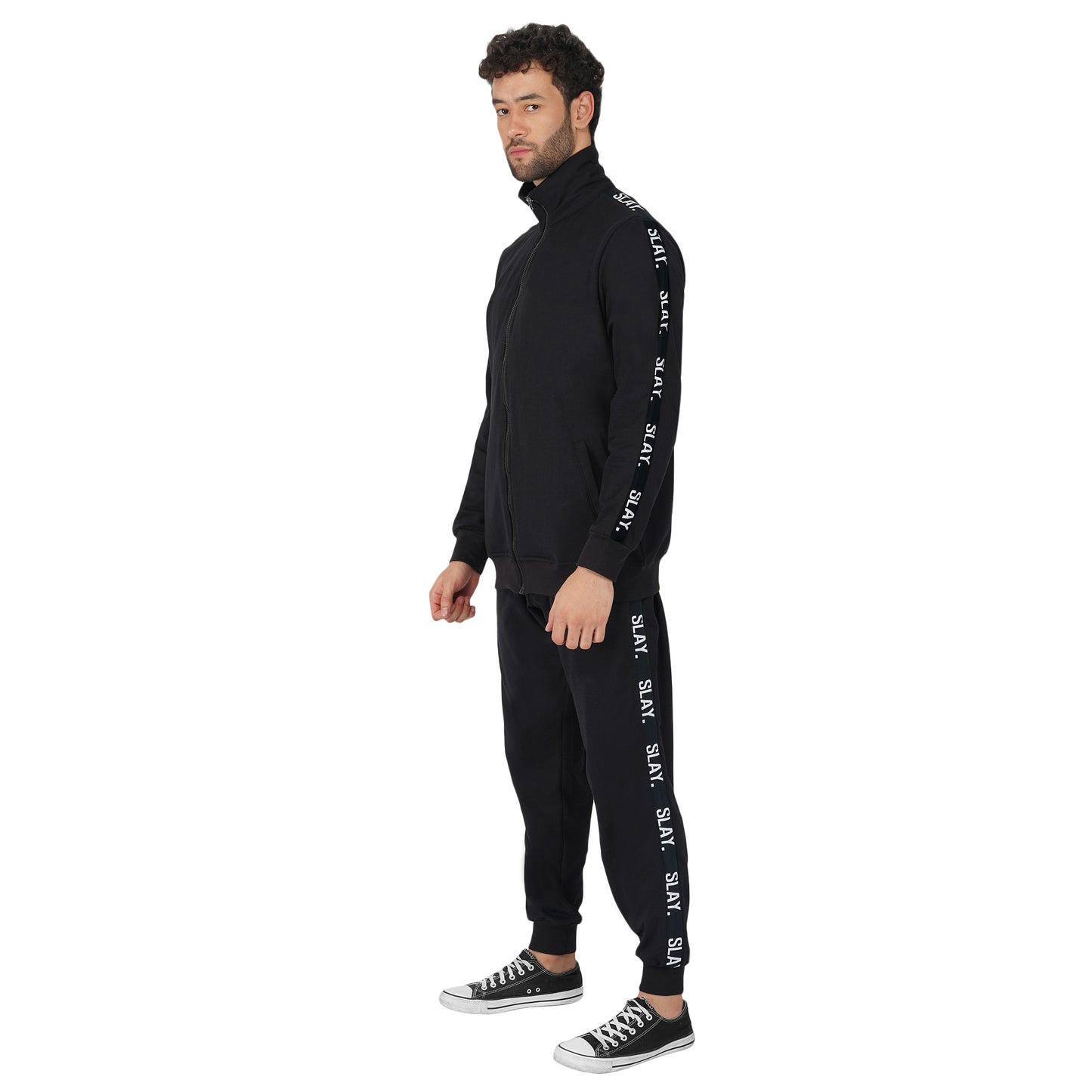 SLAY. Classic Men's Limited Edition Black Tracksuit-clothing-to-slay.myshopify.com-Tracksuit