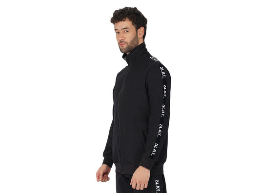 SLAY. Classic Men's Limited Edition Black Bomber Jacket-clothing-to-slay.myshopify.com-Tracksuit