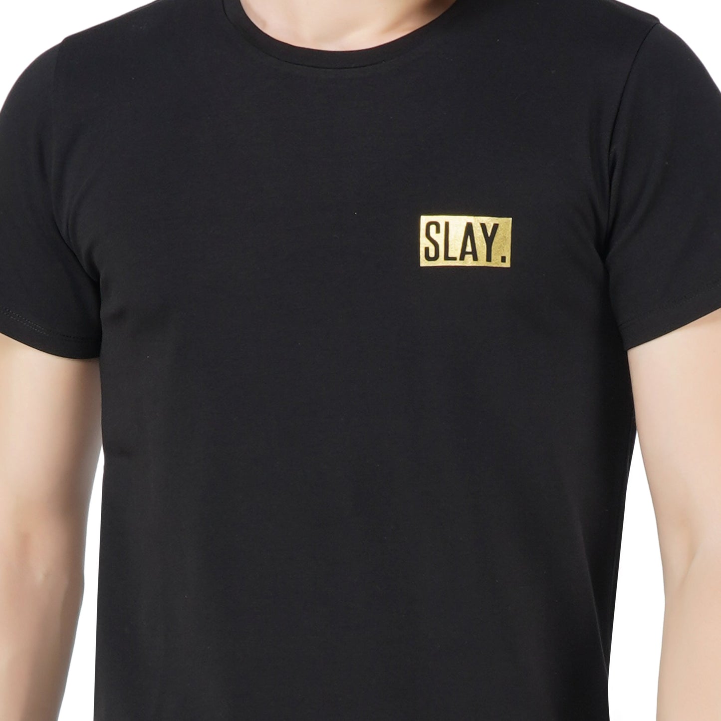SLAY. Classic Men's Limited Edition Gold Foil Printed T-shirt-clothing-to-slay.myshopify.com-Tshirt
